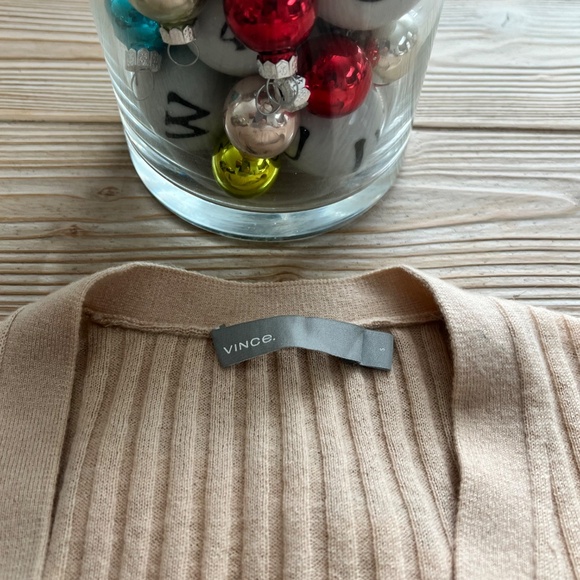 Vince 100% Cashmere Neutral Cardigan - Picture 3 of 6